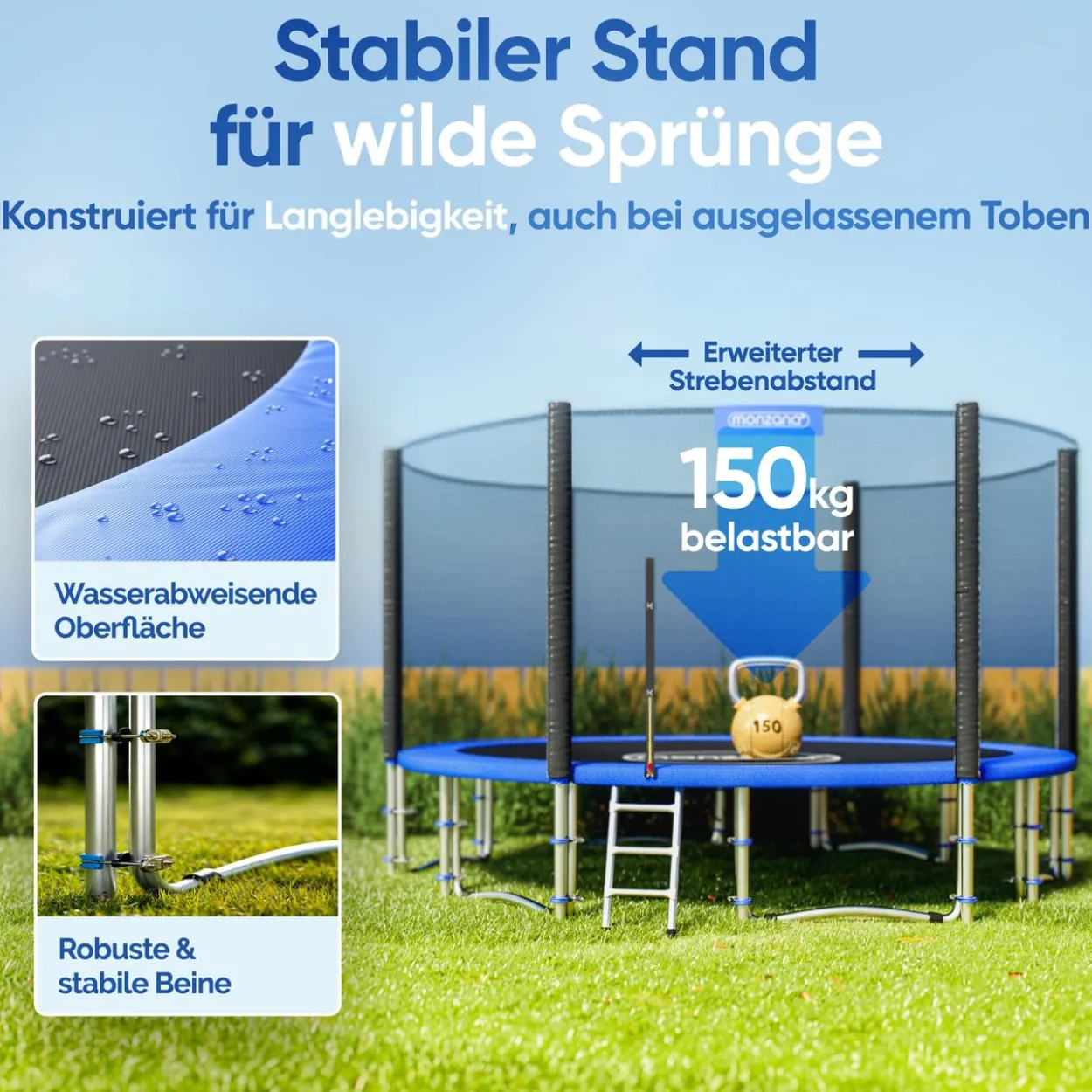 DeubaTrampolin Komplett-Set Ø 427cm