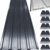Deuba 12x Profilblech/Trapezblech anthrazit 129x45cm = 7 m²
