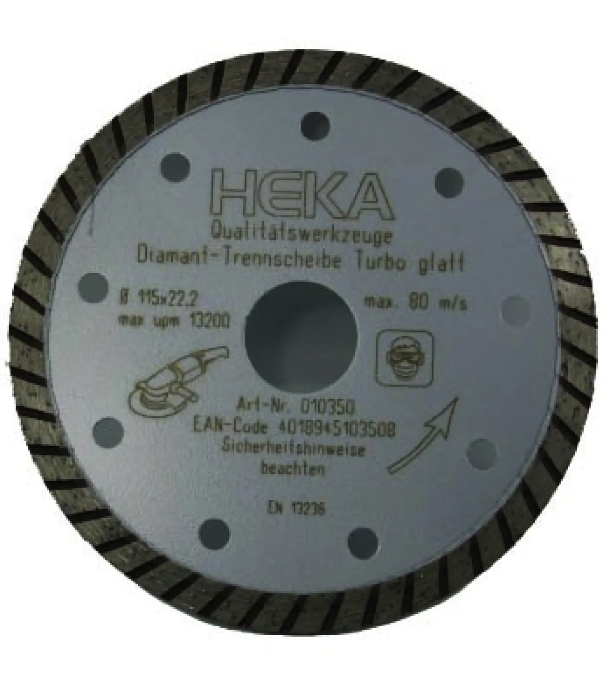 Diamantscheibe Turbo glatt 230 mm B:25.4