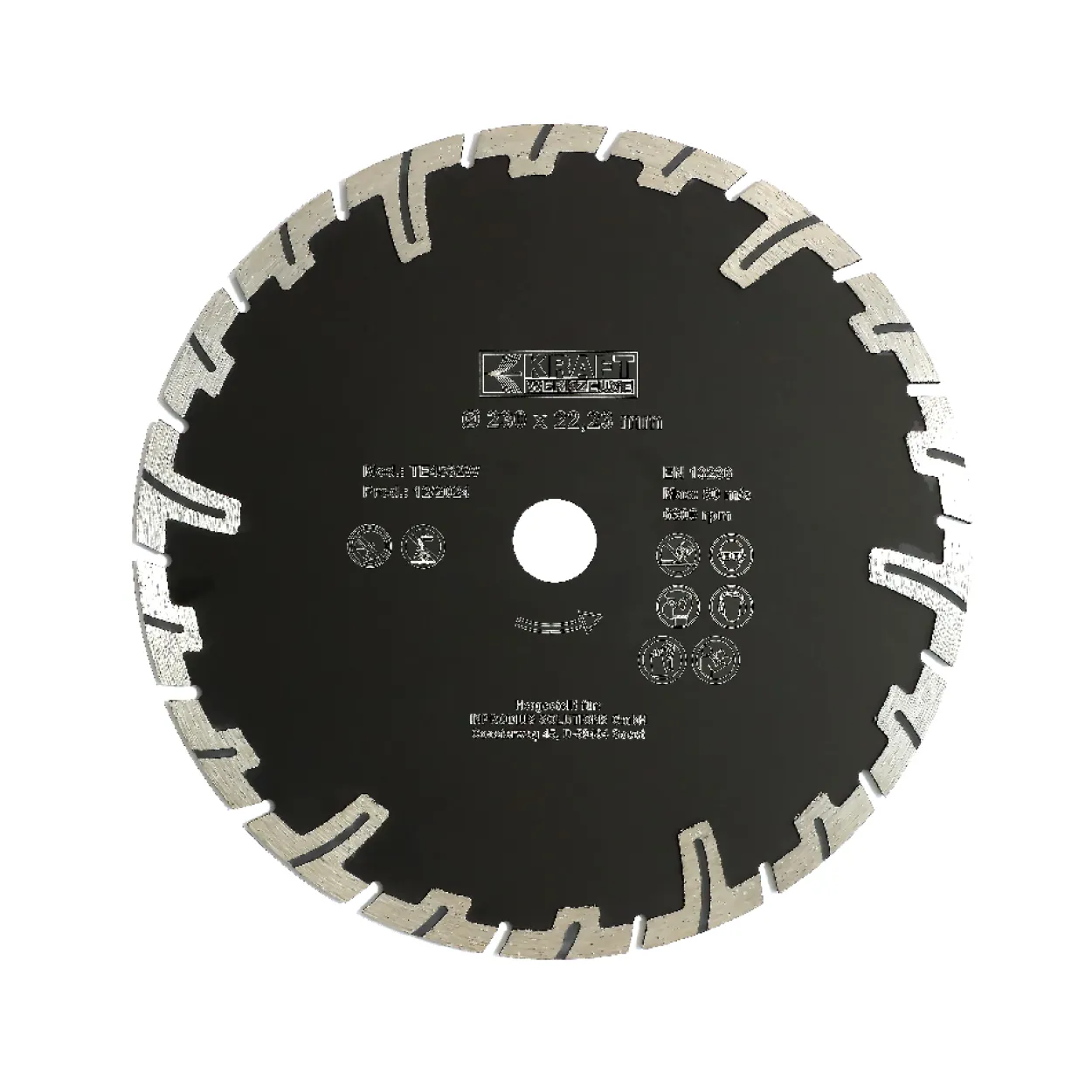 Diamant-Trennscheibe Ø230mm, T-förmiges Muster