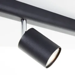 Different Spotbalken, 119 cm, 6x GU10, schwenkbar, Metall, schwarz
