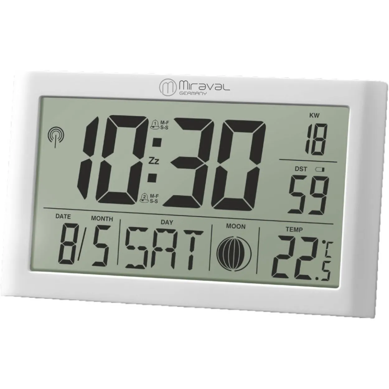 Digitale LCD Tischfunkuhr mit Datumsanzeige und Temperaturanzeige