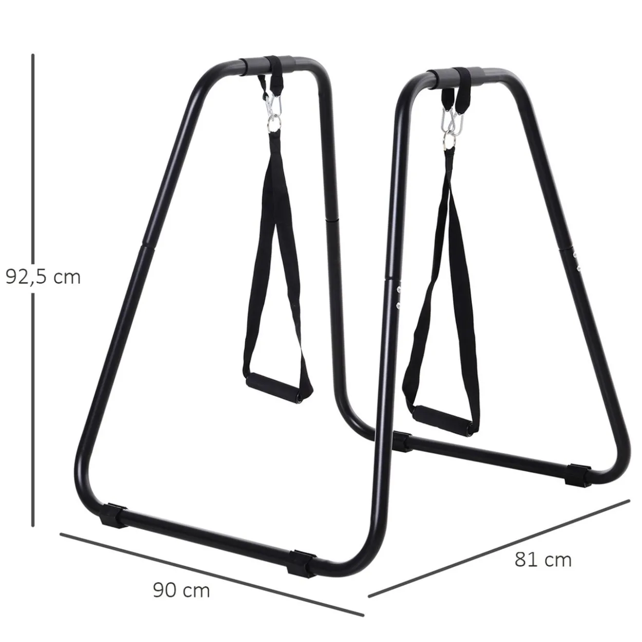 Dipstation Schwarz ca. 90 x 81 x 92,5 cm