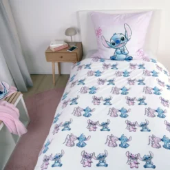 Disney Stitch Bettwäsche Größe 80x80 + 135x200 cm