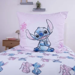 Disney Stitch Bettwäsche Größe 80x80 + 135x200 cm