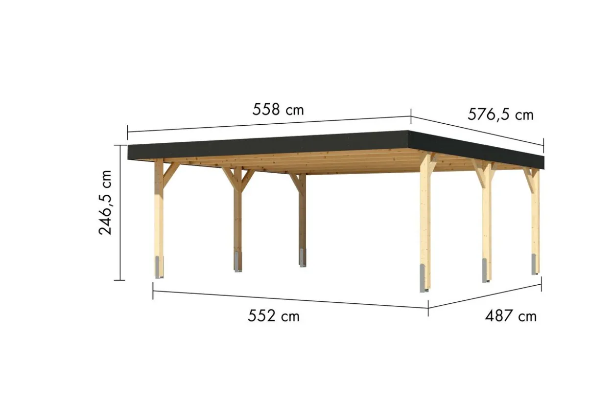 Doppelcarport Leimholz 1