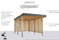 Doppelcarport Leimholz 1