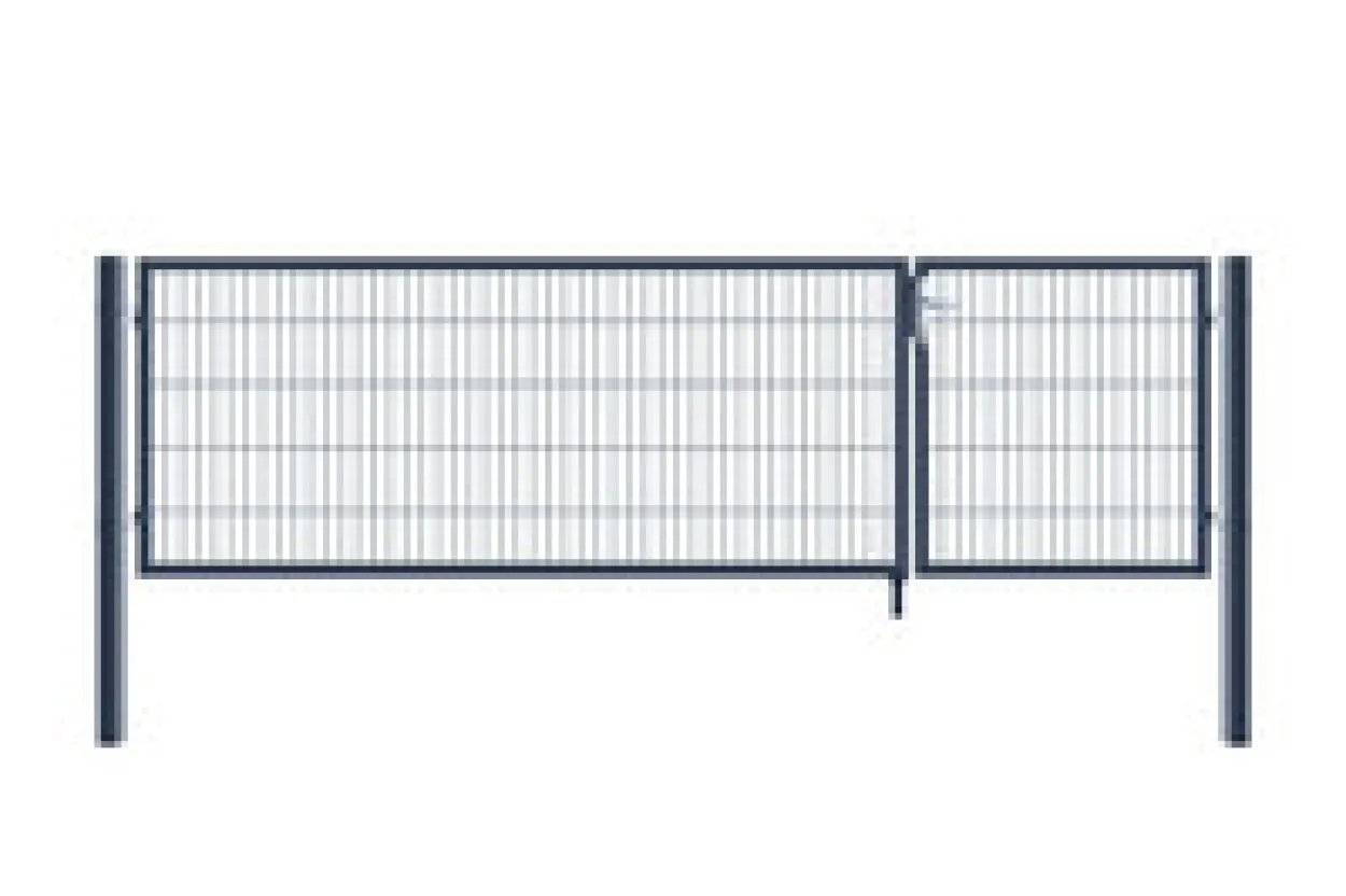 Doppelflügel Gartentor ADITUS anthrazit 140 x 350 cm