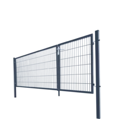 Doppelflügel Gartentor ADITUS anthrazit 120 x 350 cm