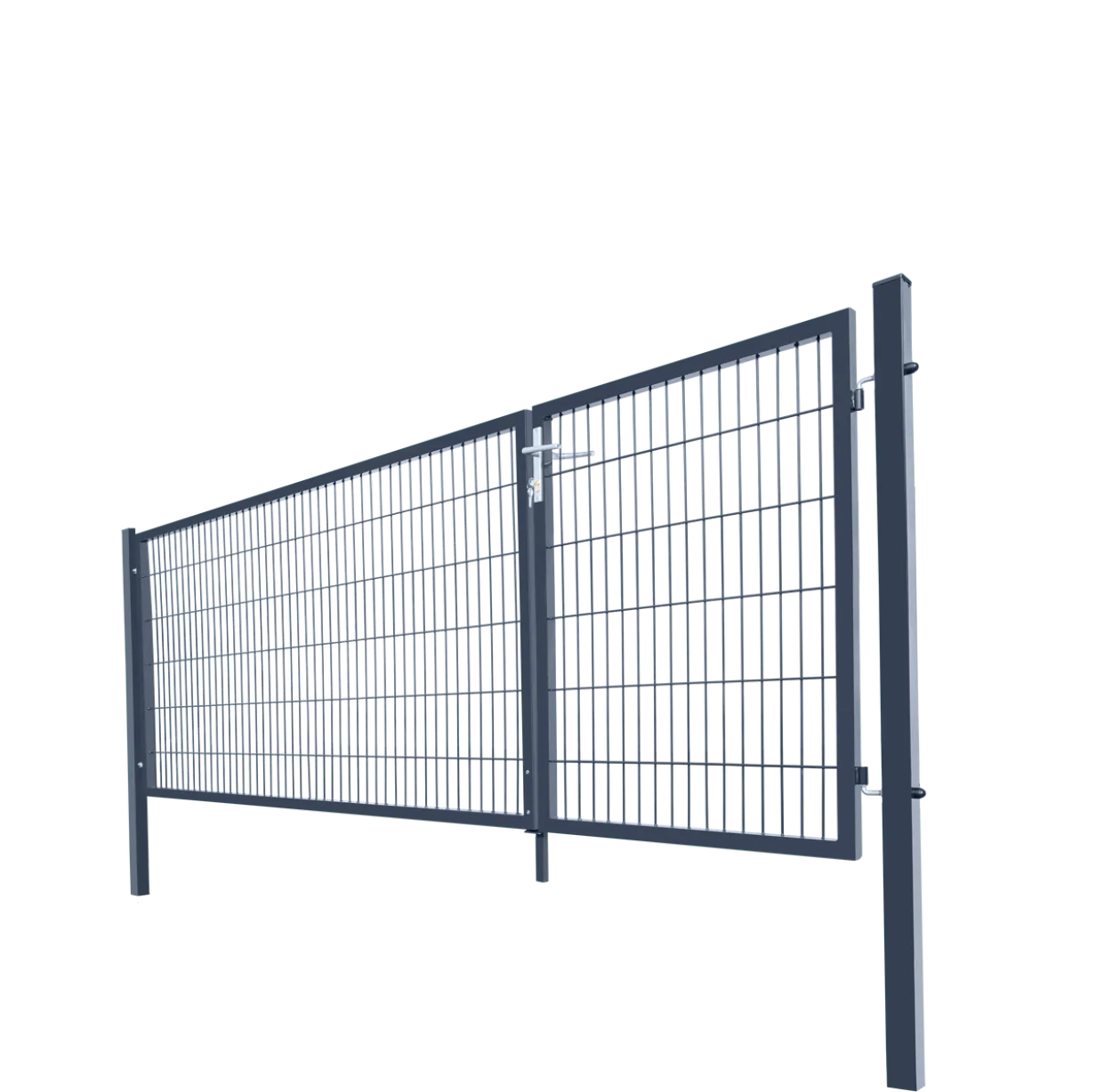 Doppelflügel Gartentor ADITUS anthrazit 120 x 350 cm