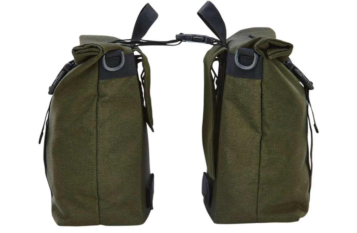 Doppel-Seitenpacktasche, 20L, wasserabweisend einzeln und als Set zu verwenden, grün