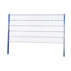 Doppelstabmattenzaun Komplett-Set, ca. 103 cm x 10 m - Anthrazit
