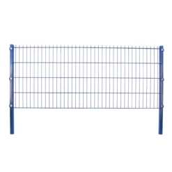 Doppelstabmattenzaun Komplett-Set, ca. 123 cm x 10 m - Anthrazit