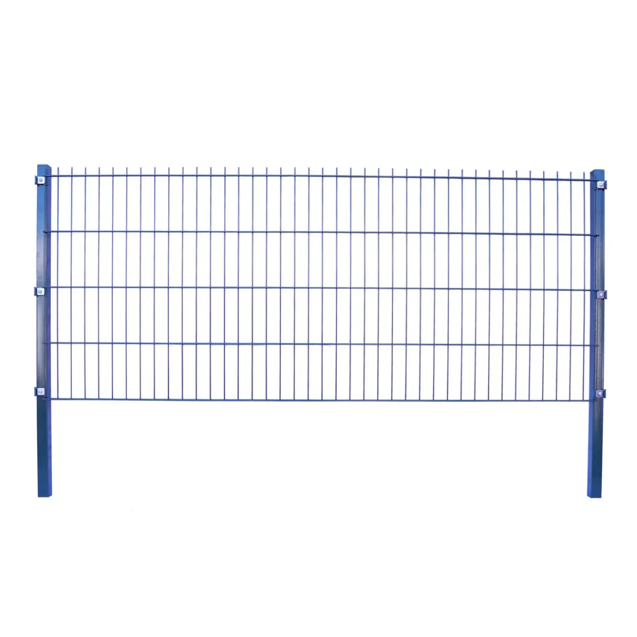 Doppelstabmattenzaun Komplett-Set, ca. 123 cm x 10 m - Anthrazit