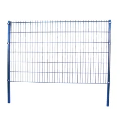 Doppelstabmattenzaun Komplett-Set, ca. 123 cm x 10 m - Anthrazit