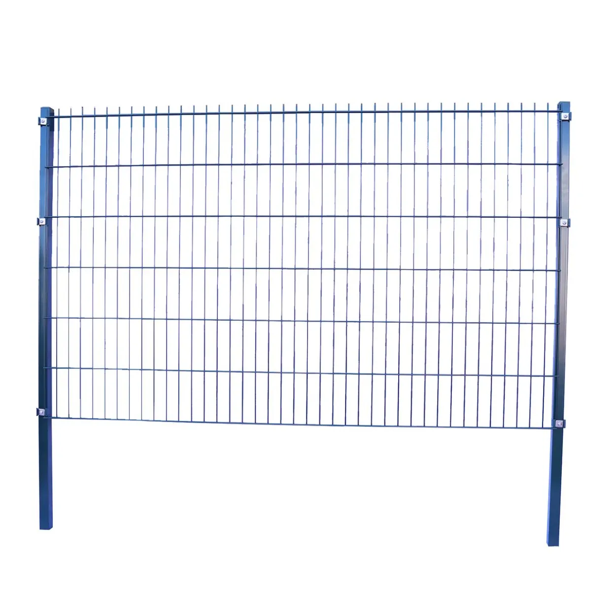 Doppelstabmattenzaun Komplett-Set, ca. 123 cm x 10 m - Anthrazit