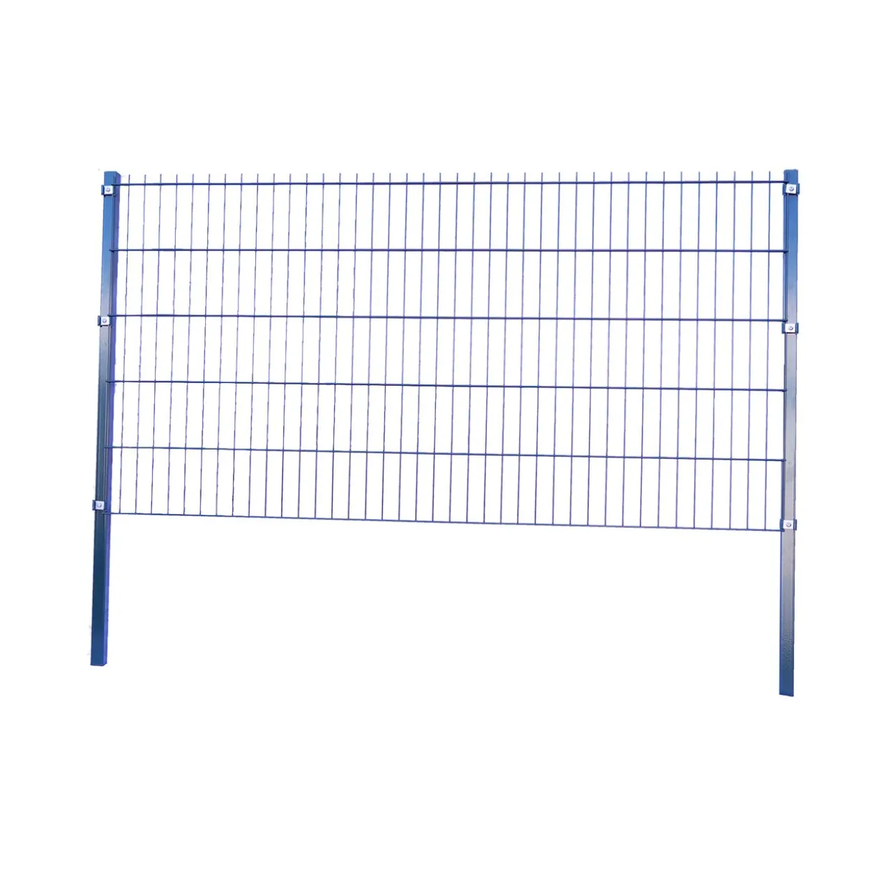 Doppelstabmattenzaun Komplett-Set, ca. 123 cm x 10 m - Anthrazit