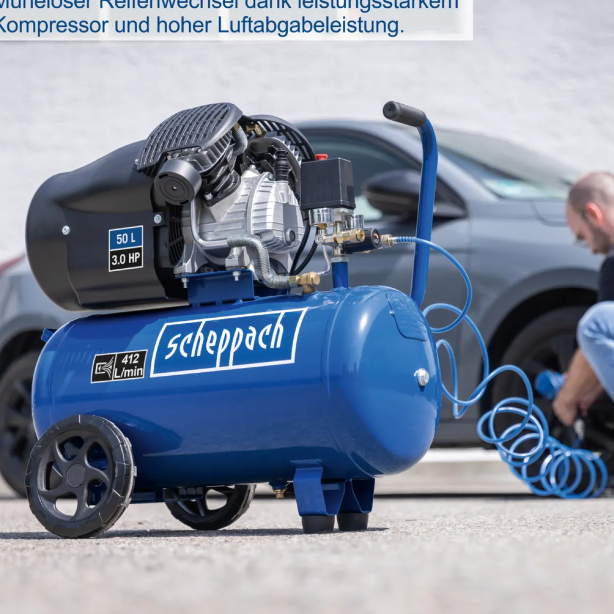 Doppelzylinder-Kompressor HC53DC, 50L