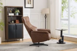 Drehsessel, ca. 78,5 x 84,5 x 118,5 cm - Braun