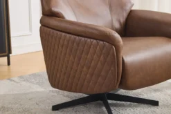 Drehsessel, ca. 78,5 x 84,5 x 118,5 cm - Braun