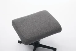 Drehsessel mit Hocker, ca. 76 x 88 x 106,5 cm - Dunkelgrau