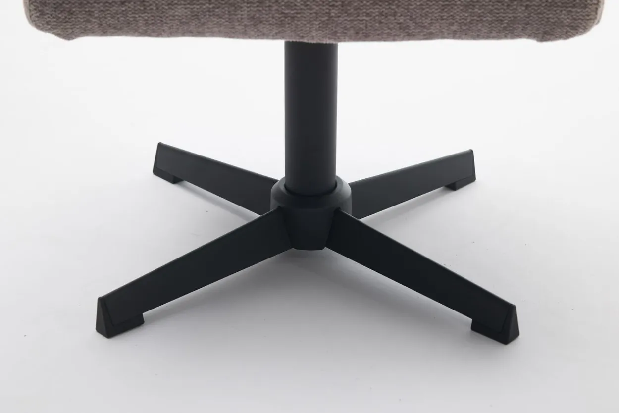 Drehsessel mit Hocker - Grau