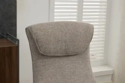 Drehsessel mit Hocker - Grau