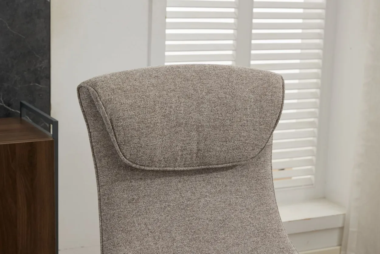 Drehsessel mit Hocker - Grau