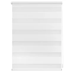 Duo-Rollo Klemmfix, ohne Bohren - Weiß, 80 cm x 200 cm (B x L)