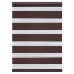 Duo-Rollo Klemmfix, ohne Bohren - Dunkelbraun, 45 cm x 150 cm (B x L)