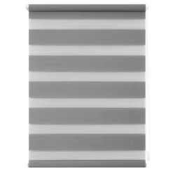 Duo-Rollo Klemmfix, ohne Bohren - Grau, 45 cm x 150 cm (B x L)