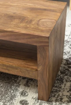 Durban Sheesham Massiv Couchtisch 110 x 45cm Massivholz
