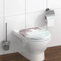 Duroplast WC-Sitz FLOWER&WOOD, mit Absenkautomatik