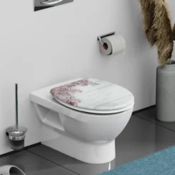 Duroplast WC-Sitz FLOWER&WOOD, mit Absenkautomatik