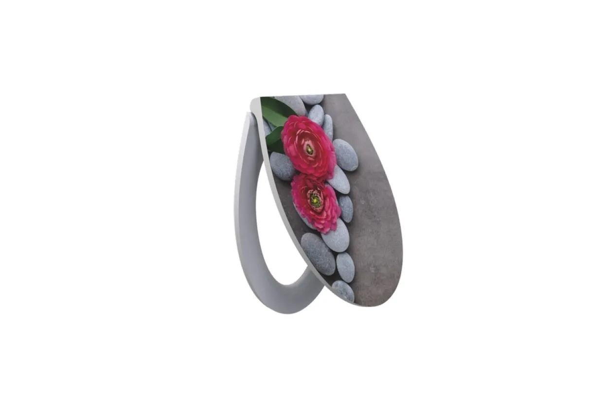 Duroplast WC-Sitz Water Printing Steinblume