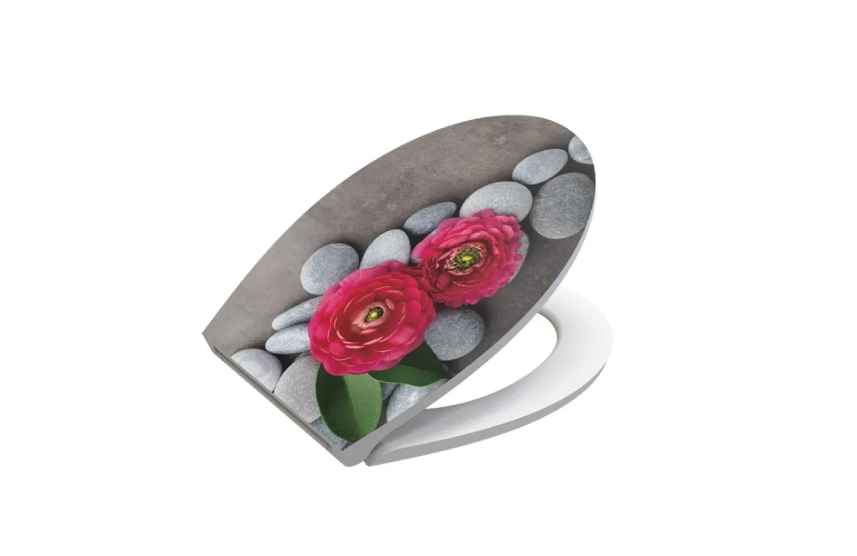 Duroplast WC-Sitz Water Printing Steinblume