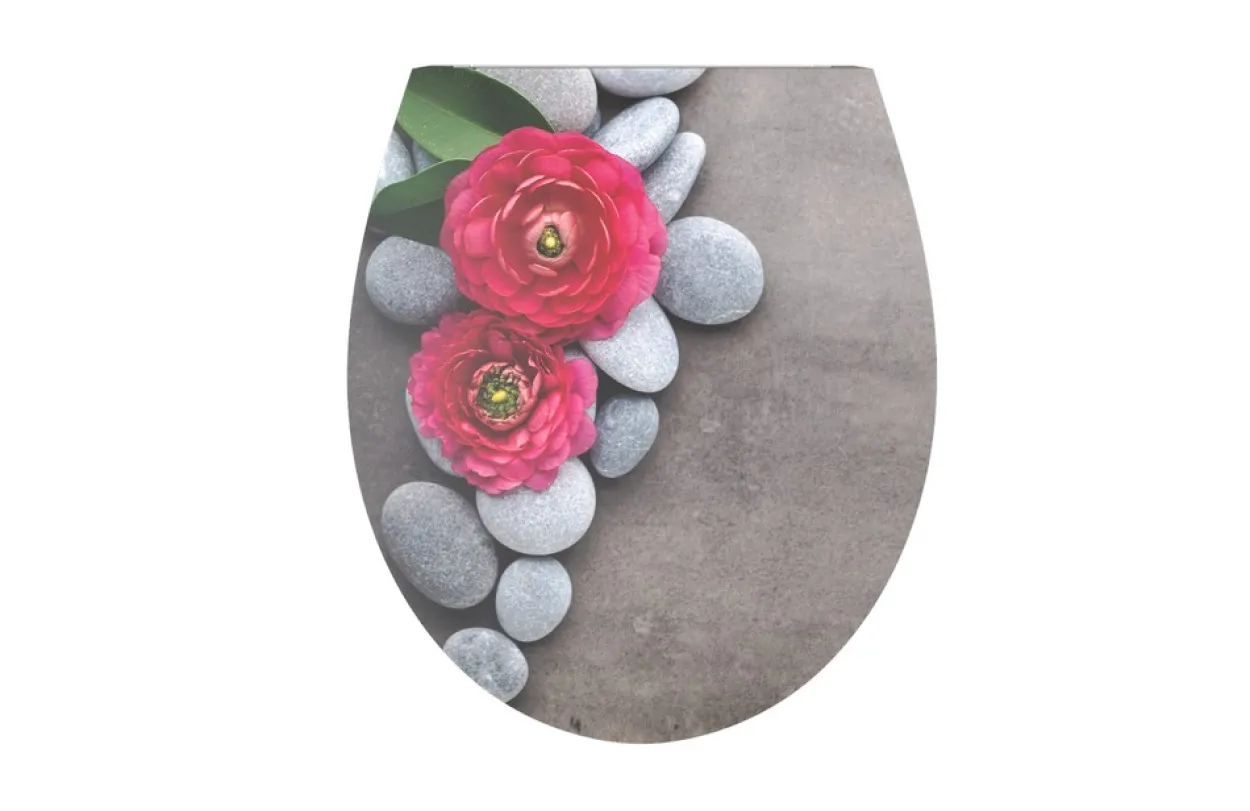 Duroplast WC-Sitz Water Printing Steinblume