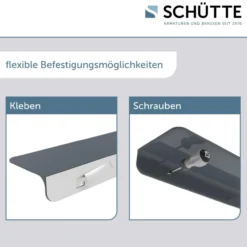 Duschablage Duschregal ohne Bohren, Bad Regal für Badezimmer