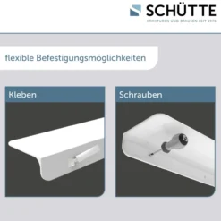Duschablage, Duschregal ohne Bohren, Bad Regal für Badezimmer