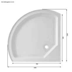 Duschkabine WHITE PEARL - ca. 100 x 100 cm