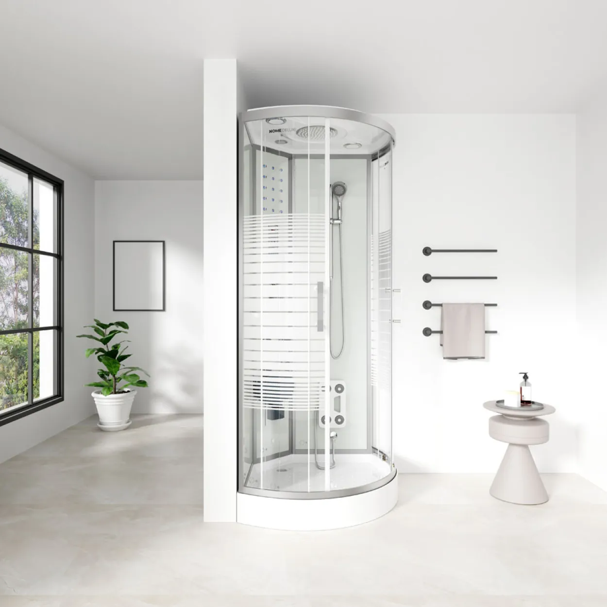 Duschkabine WHITE PEARL - ca. 90 x 90 cm