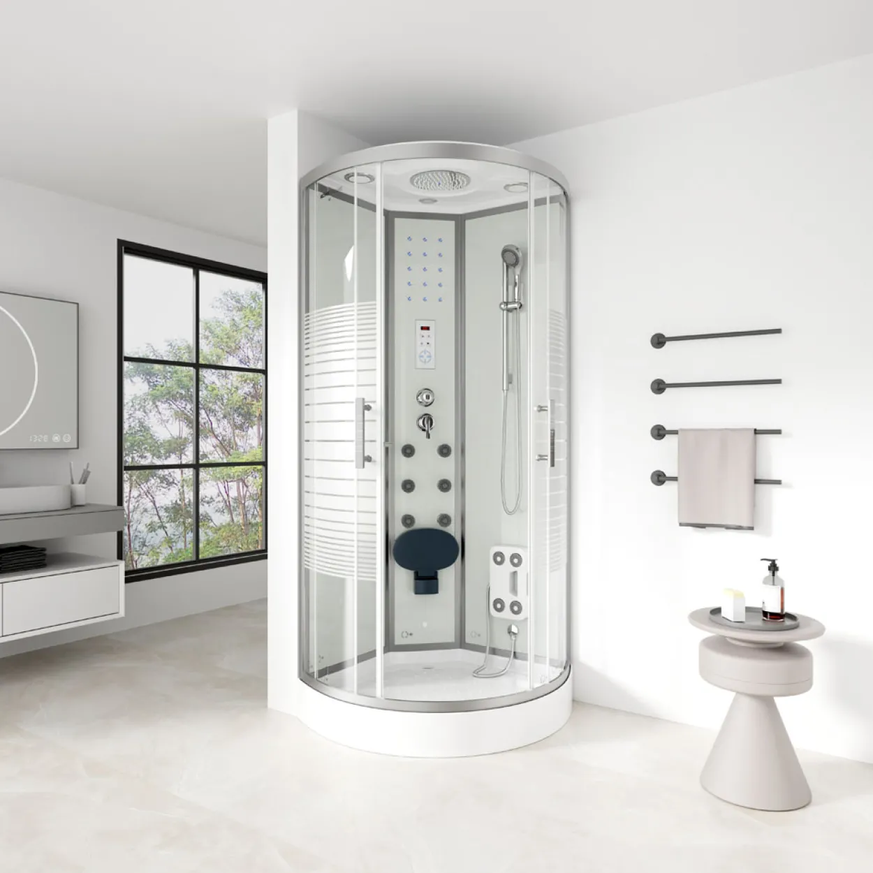 Duschkabine WHITE PEARL - ca. 90 x 90 cm