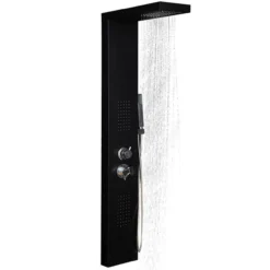 Duschpaneel CASCATA - black