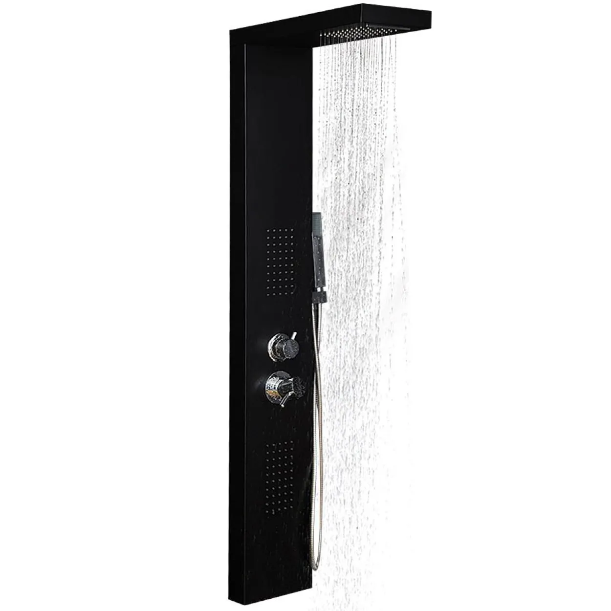 Duschpaneel CASCATA - black