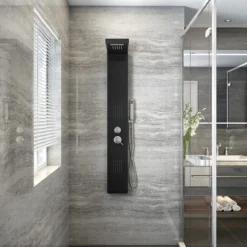 Duschpaneel CASCATA - black