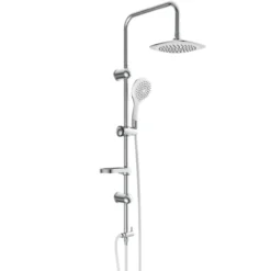 Duschset DUSCHTRAUM Chrom/Weiß
