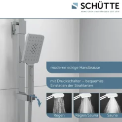 Duschset OCEAN Chrom/Anthrazit