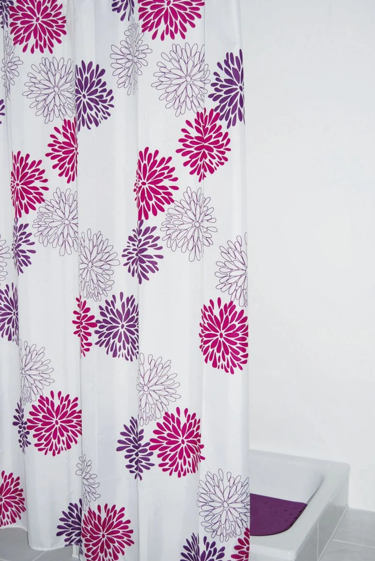 Duschvorhang Textil ca. 180x200 cm "Sandra"