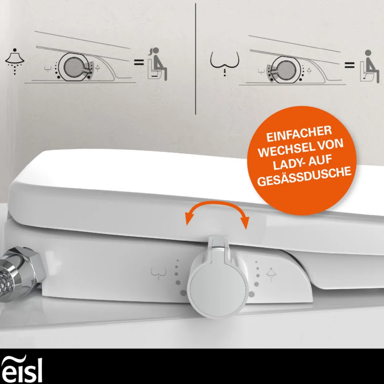 Dusch WC-Sitz Aufsatz