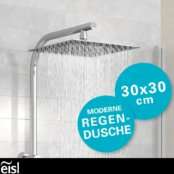 EASY DELUXE Überkopfbrause-Set, Chrom